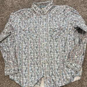 Men's Panhandle Shirt - Blue and Brown